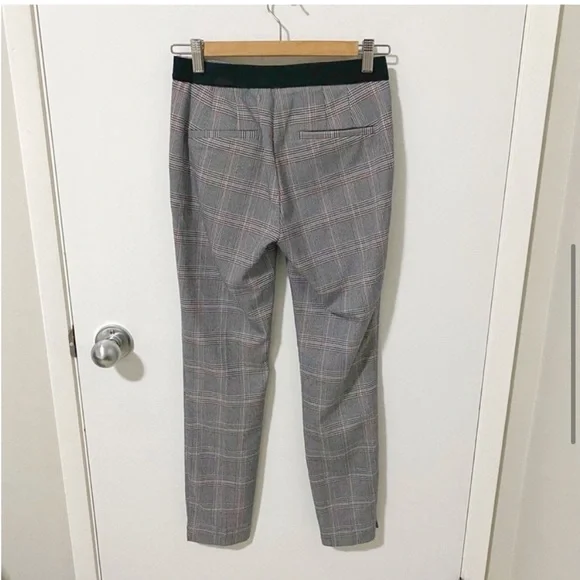 Zara Plaid Trouser Pant Grey size Xsmall - Picture 6 of 15